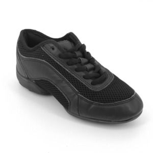 Danshuz Sling Sneaker 9855 Split Sole Black Dance